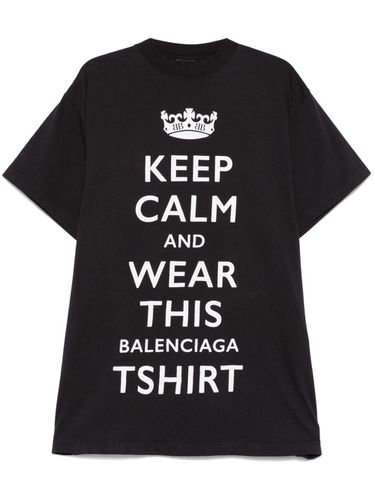 Keep Calm Cotton T-shirt - Balenciaga - Modalova