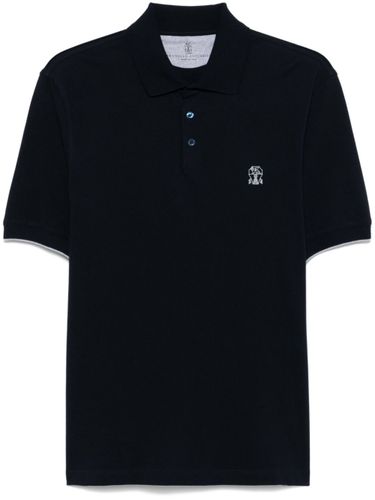 Logo Cotton Polo Shirt - Brunello Cucinelli - Modalova