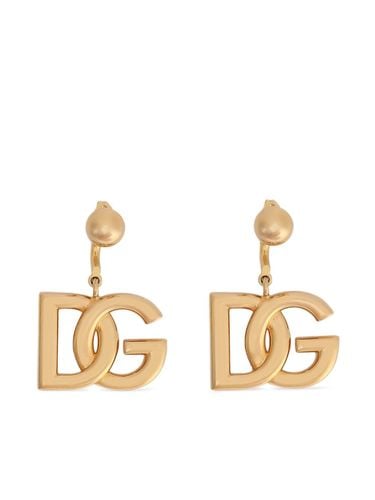 DOLCE & GABBANA - Dg Logo Earrings - Dolce & Gabbana - Modalova