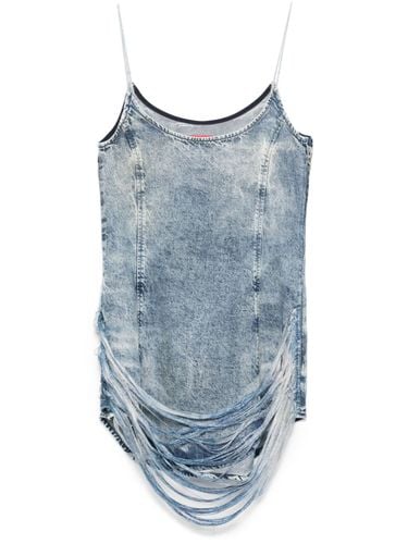 DIESEL - Denim Print Mini Dress - Diesel - Modalova