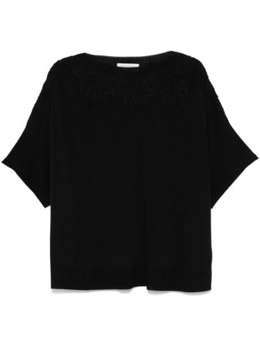 ERMANNO - Lace Detail T-shirt - Ermanno - Modalova