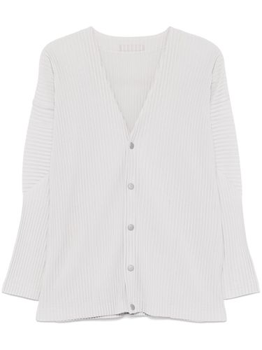 Pleated V-necked Cardigan - Homme Plisse' Issey Miyake - Modalova