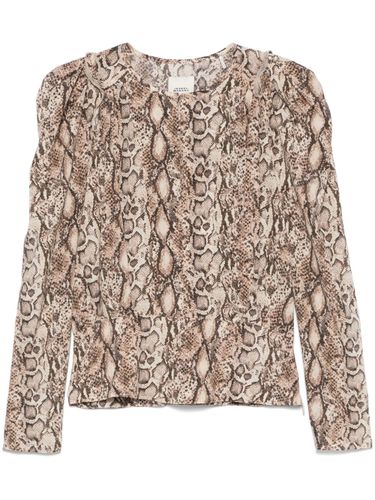 Zarga Printed Silk Top - Isabel Marant - Modalova