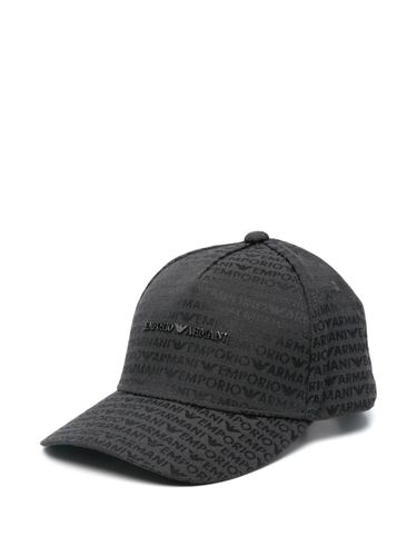 Allover Logo Baseball Cap - Emporio Armani - Modalova