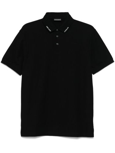 Logo Cotton Polo Shirt - Emporio Armani - Modalova