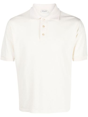 SAINT LAURENT - Cotton Polo Shirt - Saint Laurent - Modalova