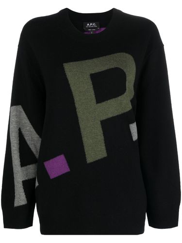 A.P.C. - Wool Pullover With Logo - A.P.C. - Modalova