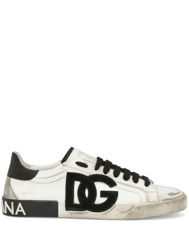 DOLCE & GABBANA - Leather Sneakers - Dolce & Gabbana - Modalova