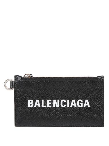 Leather Credit Card Holder - Balenciaga - Modalova