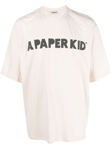 Cotton T-shirt With Logo - A Paper Kid - Modalova