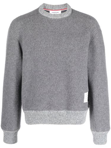 Wool Sweater With Logo - Thom Browne - Modalova