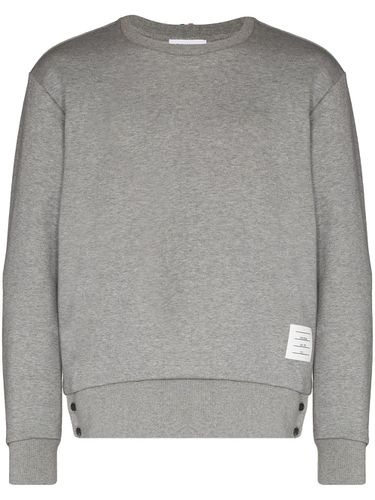 Cotton Sweater With Logo - Thom Browne - Modalova