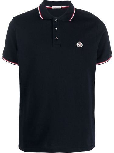 Cotton Polo Shirt With Logo - Moncler - Modalova