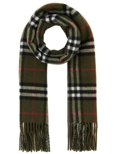 BURBERRY - Cashmere Check Scarf - Burberry - Modalova