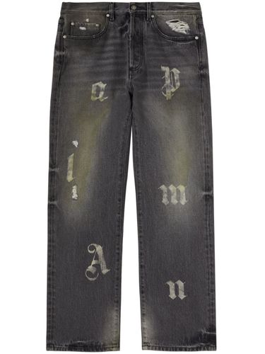 Wide Jeans With Application - Palm Angels - Modalova