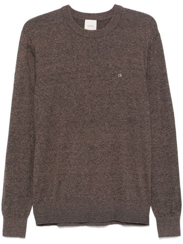 Sweater With Embroidered Logo - Calvin Klein - Modalova