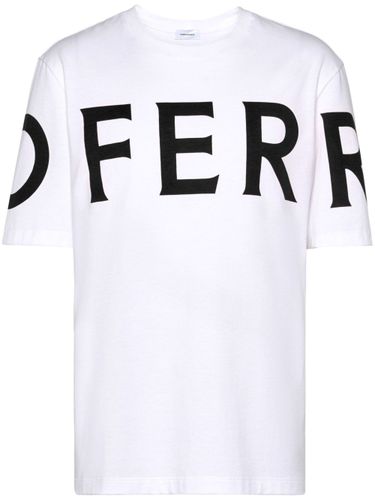 Cotton T-shirt With Logo - Ferragamo - Modalova