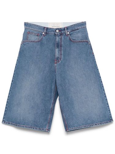 ERL - Denim Indiana Skate Shorts - Erl - Modalova