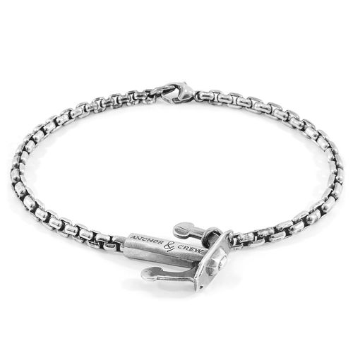 Union Anchor Silver Chain Bracelet - ANCHOR & CREW - Modalova