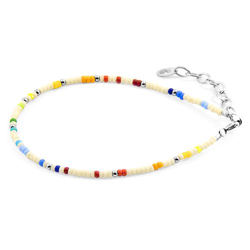 Off - Multicoloured Ellie Silver and Miyoko Glass Bracelet - ANCHOR & CREW - Modalova