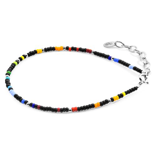 Multicoloured Ellie Silver and Miyoko Glass Bracelet - ANCHOR & CREW - Modalova