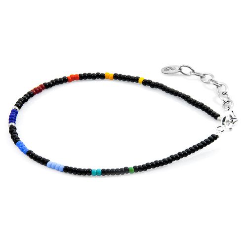 Multicoloured Layla Silver and Miyoko Glass Bracelet - ANCHOR & CREW - Modalova