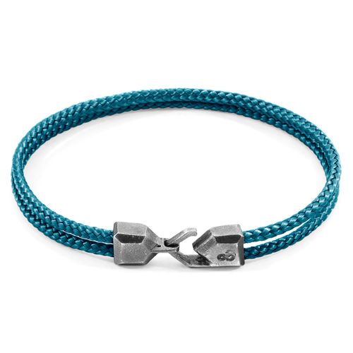 Ocean Cromer Silver and Rope Bracelet - ANCHOR & CREW - Modalova
