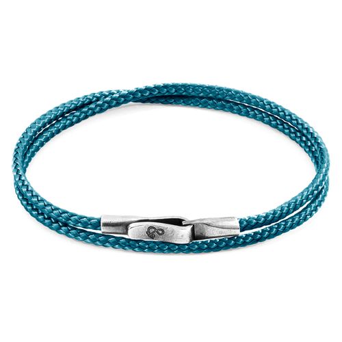 Ocean Liverpool Silver and Rope Bracelet - ANCHOR & CREW - Modalova