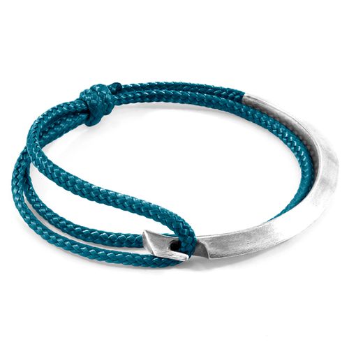 Ocean Hove Silver and Rope Bracelet - ANCHOR & CREW - Modalova