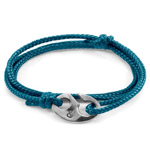 Ocean Windsor Silver and Rope Bracelet - ANCHOR & CREW - Modalova