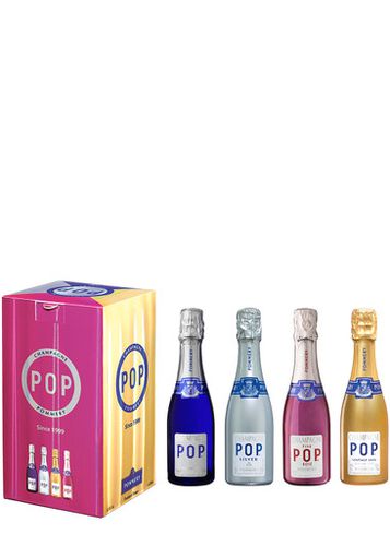 Pop Champagne Mini Gift Box Sparkling Wine - Champagne - 4 X 200ml Sparkling Wine - Pommery - Modalova