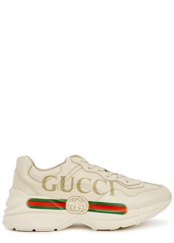 Rhyton Logo-print Leather Sneakers - - 3 - Gucci - Modalova