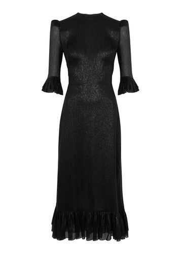 The Falconetti Silk-blend Lamé Midi Dress - - 14 (UK14 / L) - The Vampire's Wife - Modalova