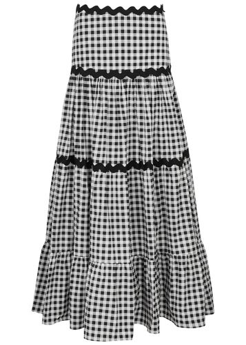 Love Checked Cotton Maxi Skirt - - L (UK14 / L) - Leslie Amon - Modalova