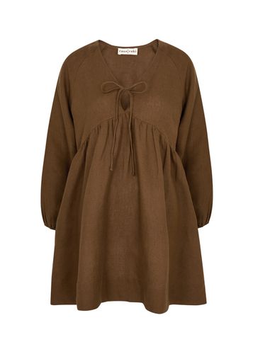 Barbi Linen Mini Dress - - L (UK14 / L) - Casa Raki - Modalova