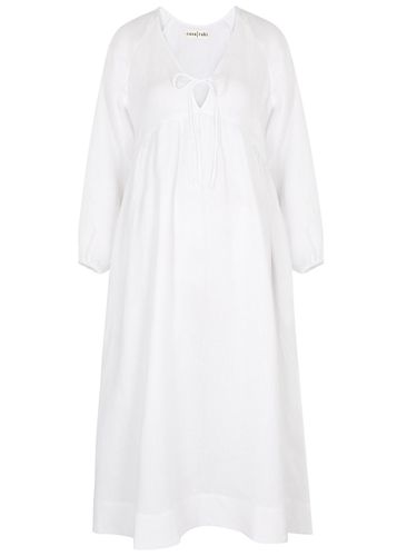 Elda Linen Midi Dress - - L (UK14 / L) - Casa Raki - Modalova