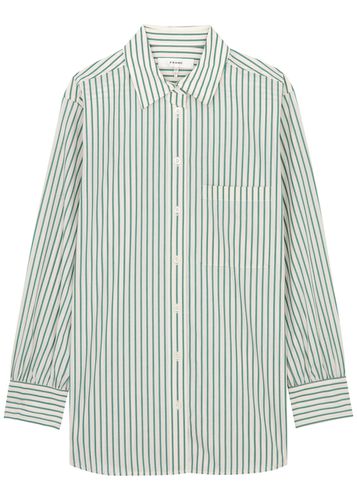 Oversized Striped Cotton Poplin Shirt - - L (UK14 / L) - Frame - Modalova