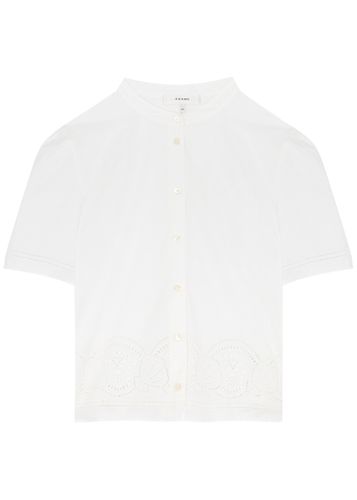 Broderie Anglaise Cotton Shirt - - S (UK8-10 / S) - Frame - Modalova