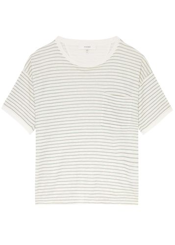 Striped Linen T-shirt - - S (UK8-10 / S) - Frame - Modalova