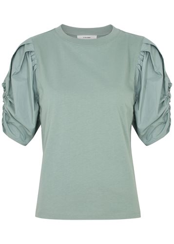 Puff-sleeve Cotton T-shirt - - M (UK12 / M) - Frame - Modalova