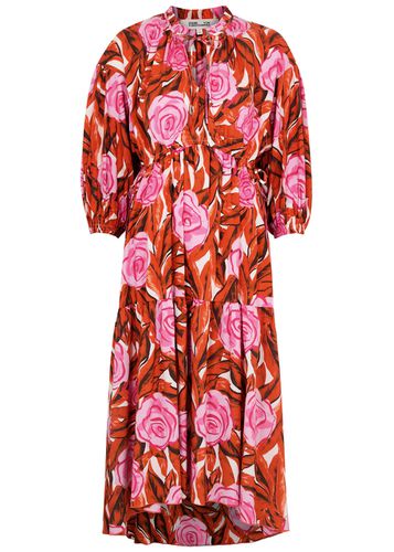 Artie Floral-print Cotton-blend Midi Dress - - M (UK12 / M) - Diane von Furstenberg - Modalova