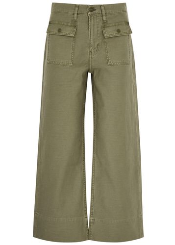 The 70s Cropped Cotton Trousers - - 30 (W30 / UK12 / M) - Frame - Modalova