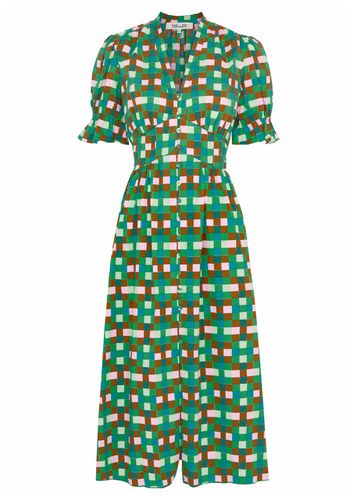 Erica Checked Stretch-cotton Midi Dress - - 10 (UK14 / L) - Diane von Furstenberg - Modalova
