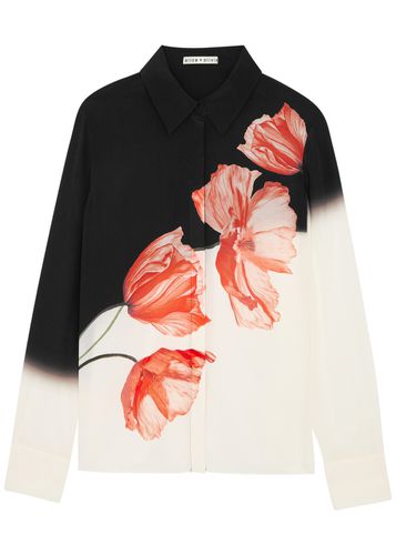 Brady Floral-print Silk Shirt - - L (UK14 / L) - Alice + Olivia - Modalova