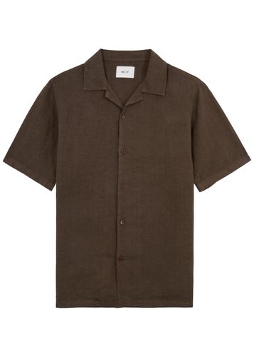 NN07 Julio Linen Shirt - Brown - L - NN07 - Modalova