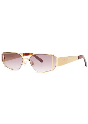 Talia 18kt -plated Rectangle-frame Sunglasses - FOR ART'S SAKE - Modalova