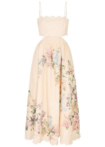 Halliday Floral-print Linen Midi Dress - - 0 (UK 8 / S) - Zimmermann - Modalova