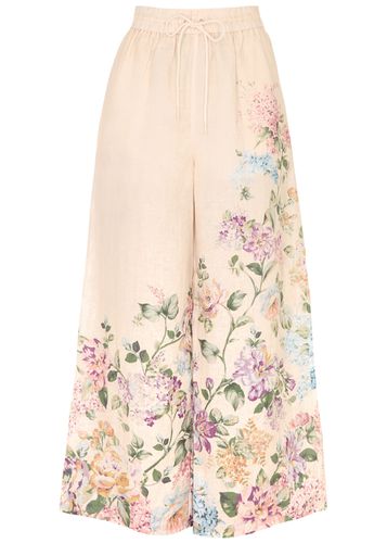 Halliday Floral-print Linen Trousers - - 0 (UK 8 / S) - Zimmermann - Modalova