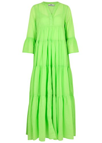 Manousia Tiered Cotton Maxi Dress - - L (UK14 / L) - Devotion - Modalova