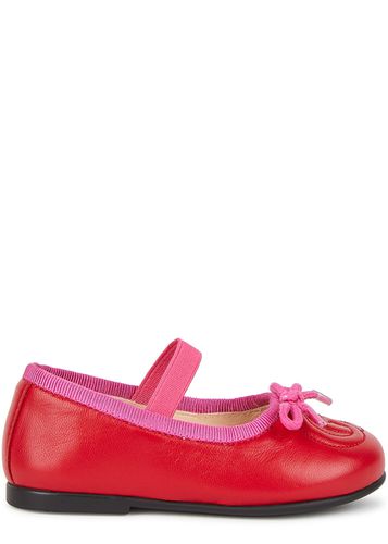Kids Carla GG red Leather Flats (IT20-IT26) - Gucci - Modalova